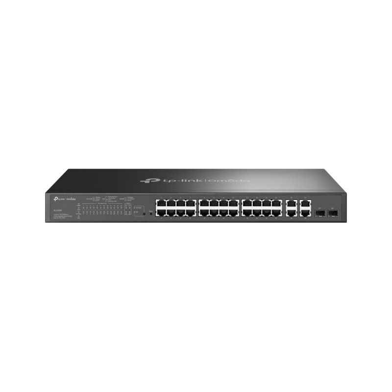 TP-Link T1500-28PCT Managed L2 Fast Ethernet (10/100) Power over Ethernet (PoE) 1U Black